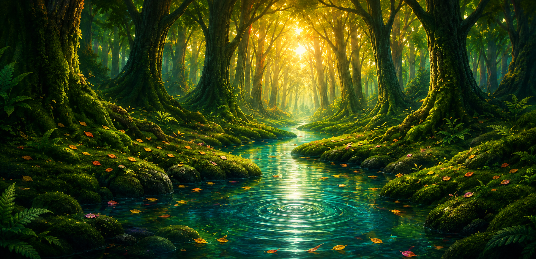 Enchanted forest sanctuary